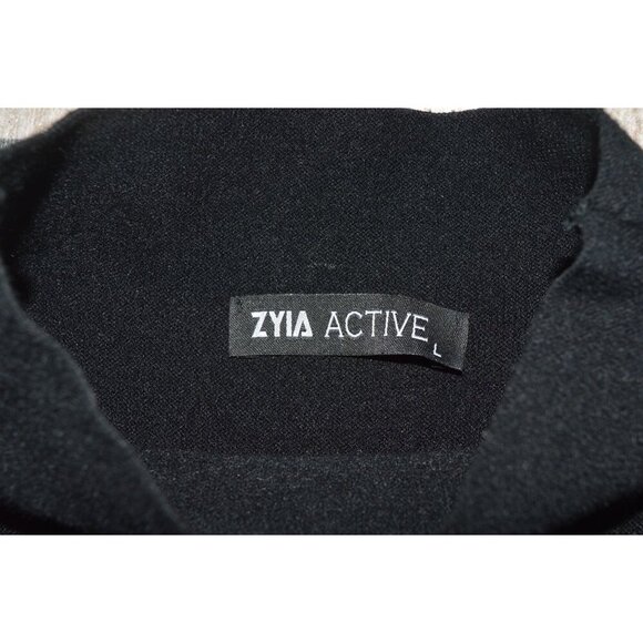 Zyia Onyx Asana Black Funnel Neck Pullover Sweater Women's Size Large Activewear - Picture 5 of 8